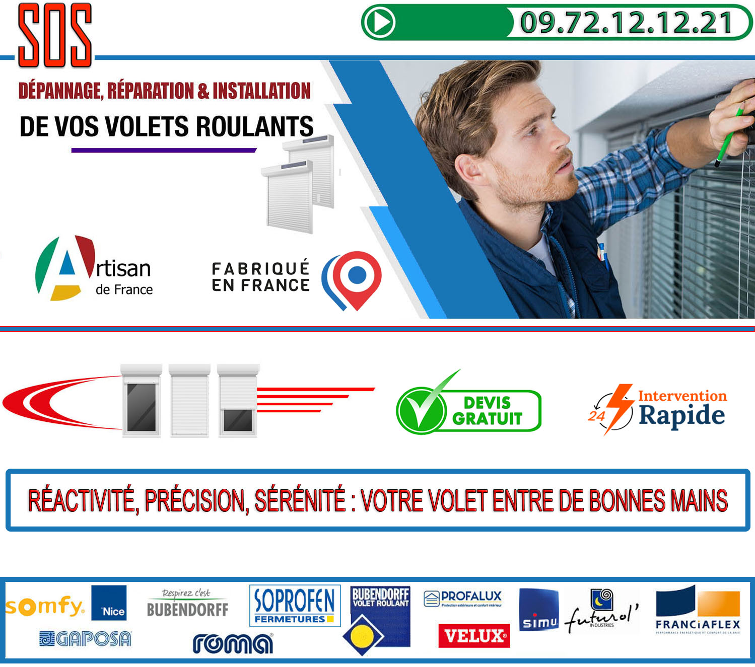 Depannage volet roulant Groslay